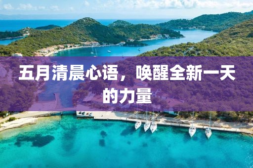 五月清晨心语，唤醒全新一天的力量