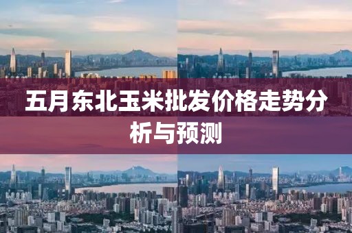 五月东北玉米批发价格走势分析与预测