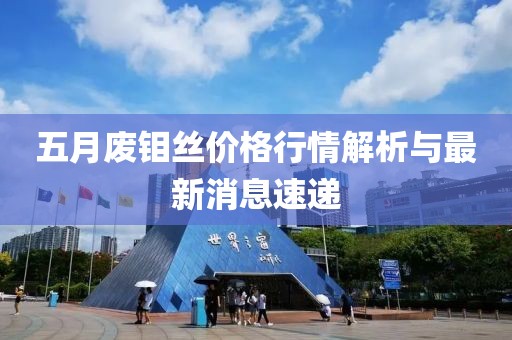 五月废钼丝价格行情解析与最新消息速递