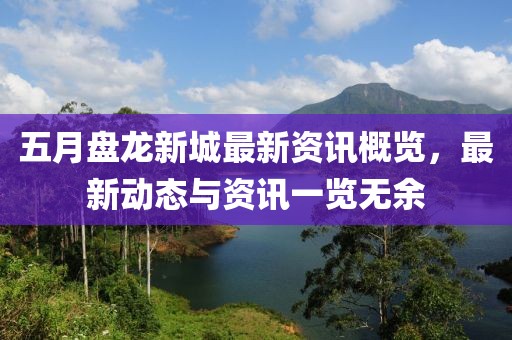 五月盘龙新城最新资讯概览，最新动态与资讯一览无余
