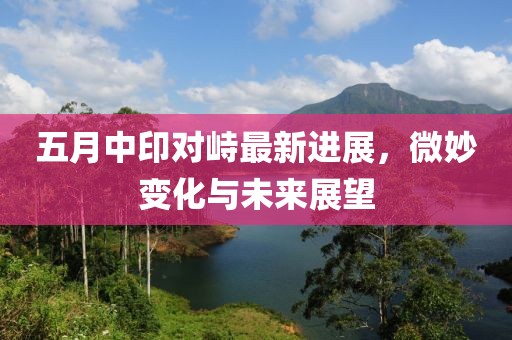 五月中印对峙最新进展，微妙变化与未来展望