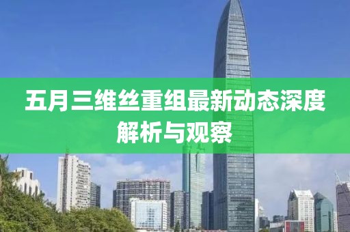 五月三维丝重组最新动态深度解析与观察