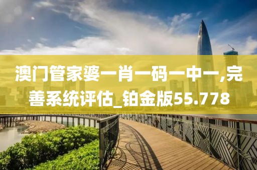 澳门管家婆一肖一码一中一,完善系统评估_铂金版55.778