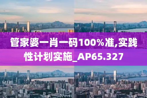管家婆一肖一码100%准,实践性计划实施_AP65.327