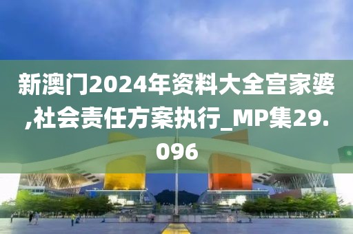 新澳门2024年资料大全宫家婆,社会责任方案执行_MP集29.096