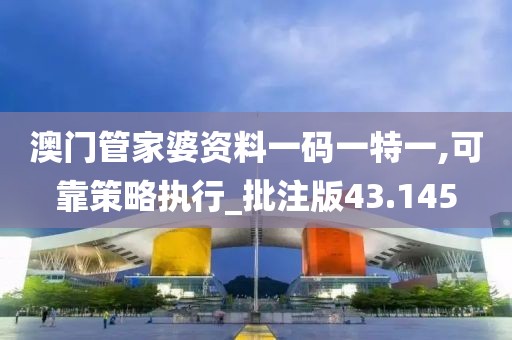 澳门管家婆资料一码一特一,可靠策略执行_批注版43.145