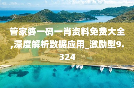 管家婆一码一肖资料免费大全,深度解析数据应用_激励型9.324