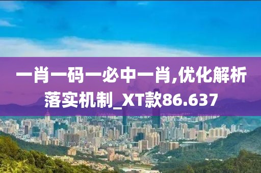 一肖一码一必中一肖,优化解析落实机制_XT款86.637