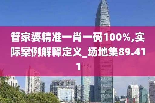 管家婆精准一肖一码100%,实际案例解释定义_场地集89.411