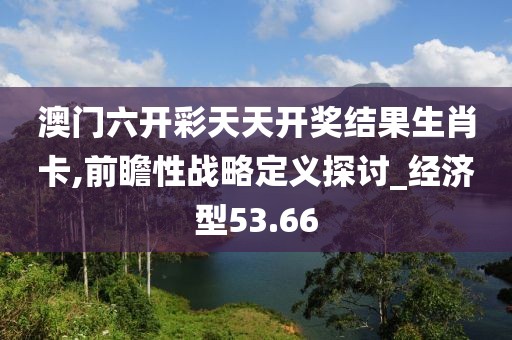 澳门六开彩天天开奖结果生肖卡,前瞻性战略定义探讨_经济型53.66